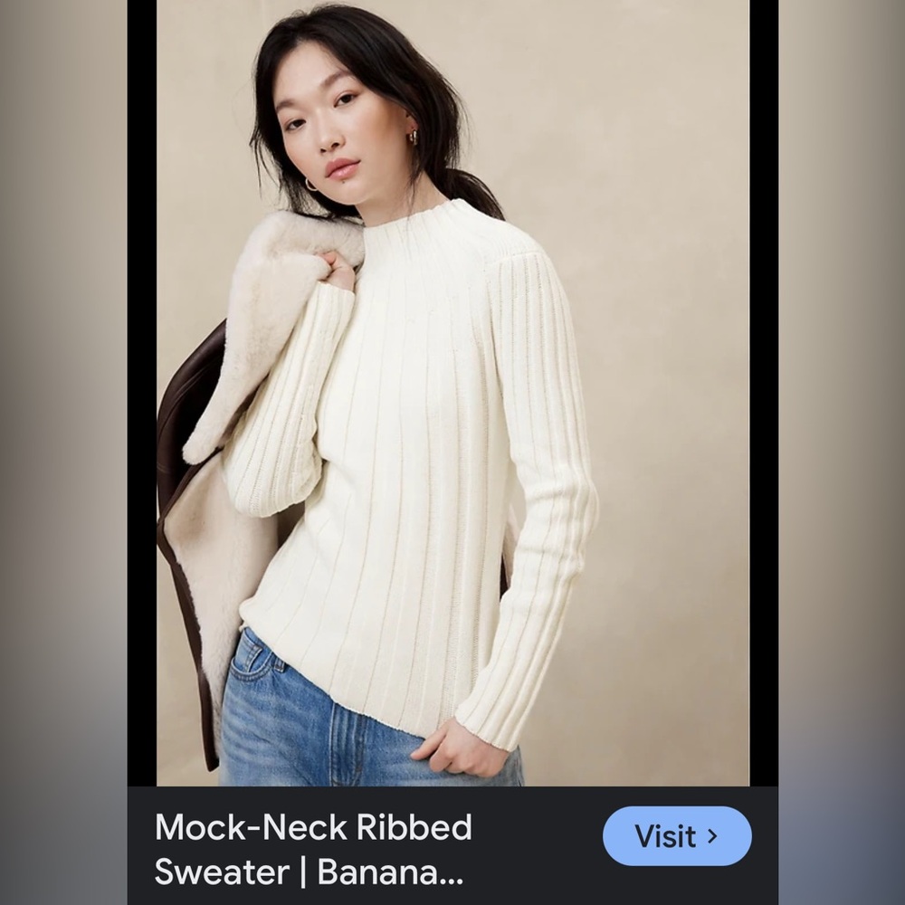 Banana Republic Factory Cream Sweater